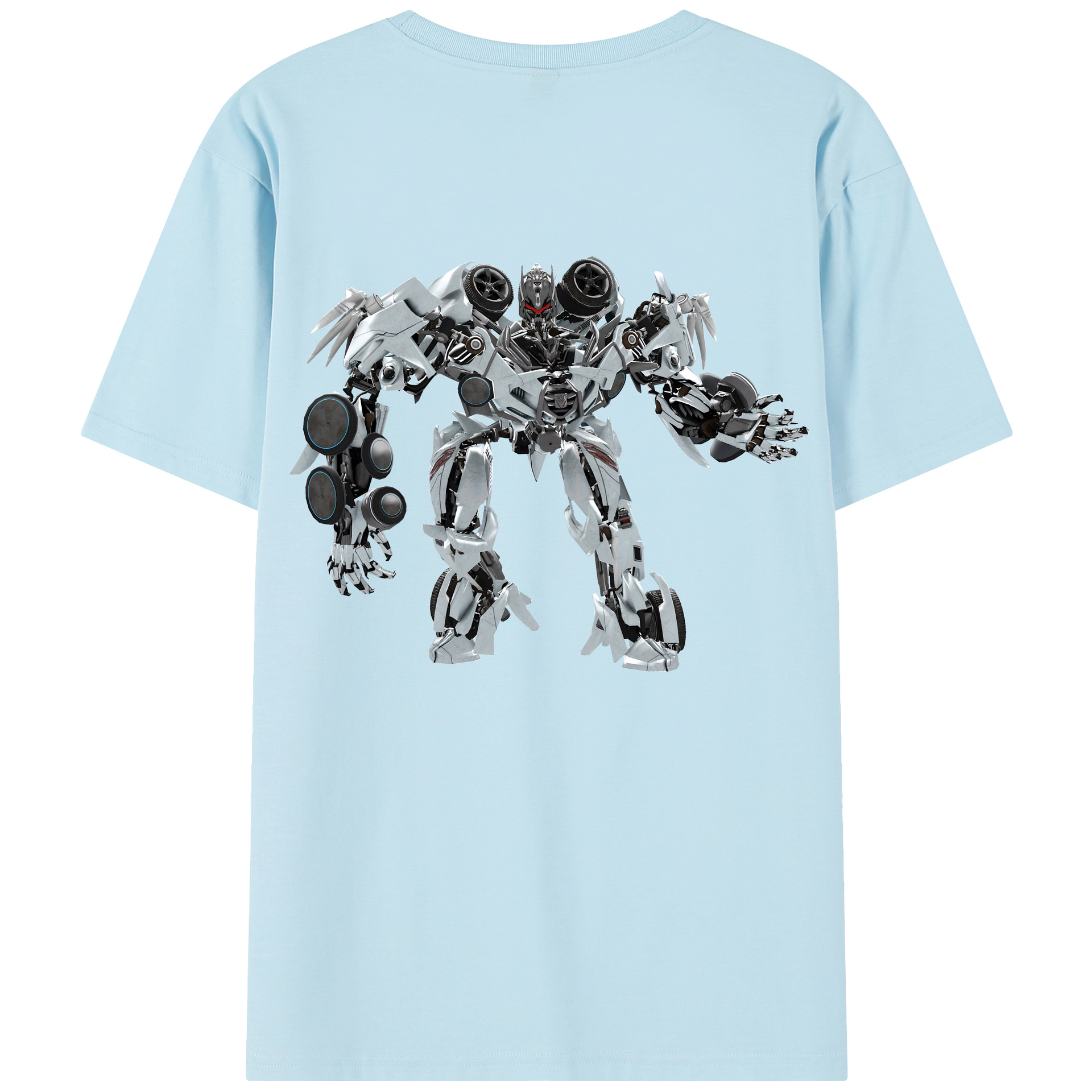 （画像用） Transformers トランスフォーマー 綿100％半袖Tシャツ（背面プリント）
